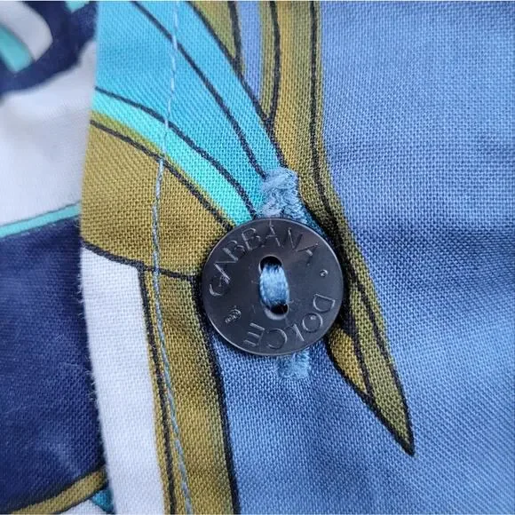 Dolce & Gabbana Men's Button Down Printed Shirt 15.25 size 40 - Picture 7 of 8